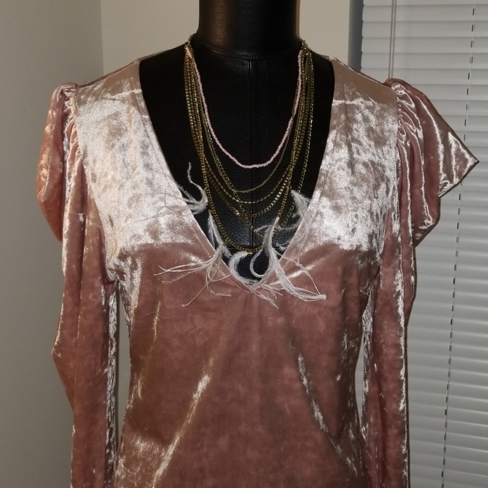 Crushed Velvet Dress - Picture 2 of 4